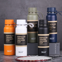 650Ml Draagbare Grote Capaciteit Thermos Beker Vacuüm Isolatie Fles Waterfles Roestvrij Staal Outdoor Sport Reizen Water