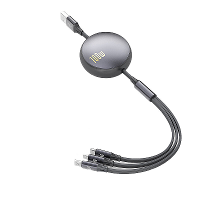 6A 100W USB A naar Type C/iP/Micro USB kabel QC2.0 3.0 4.0 Snelle oplaad  en gegevensoverdracht Koperen kernlijn 1,2 m L