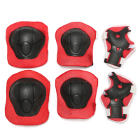 6Pcs Kinderen Kids Elbow Knee Pad Pols Guard Protector voor Skateboard Schaatsen Skiën