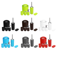 6St badkameraccessoires set opslag zwarte zeepdispenser tandenborstelhouder interieuraccessoires