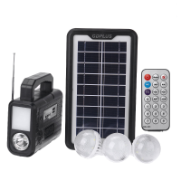 6V 3.5W draagbare buiten zonne energie paneel met super heldere spaarlamp en bluetooth radio FM