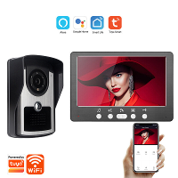 7 Inch 1080P Tuya WiFi Video Intercom Deurbel Systeem APP Op Afstand Ontgrendelen Nachtzicht IP55 Waterdichte Draadloze