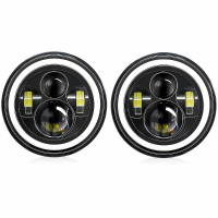 7 Inch Auto Led Koplampen Voor Jeep voor Wrangler Niva Lada Offroad 4x4 UAZ Hunter Motorfiets H4 koplamp