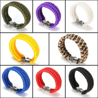 7 Strings ParaCord Armband String Cord Hand Ring Met Quick Release Shackle Buckle Voor Survival