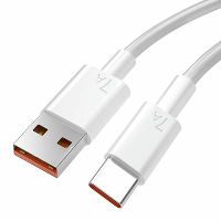 7A USB naar Type C kabel Ondersteunt 6A/7A Snel opladen gegevensoverdrachtsprotocol PVC kernlijn 0,25M/1M/2M lang voor H