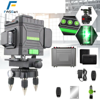 8/12/16 Line 360° Horizontal Vertical Cross Green Light Laser Level Self Leveling Measure Laser Beam Remote Control