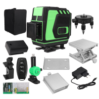 8/12 Lijn Groene Laser Niveaumeter 360° Horizontale En Verticale Cross 4D Hoge Intensiteit Licht Zelfnivellerende Meting