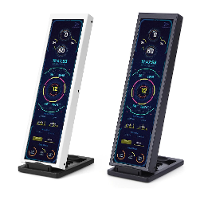 8,8 Inch capacitieve touch monitor voor temperatuurbewaking met een langwerpig scherm van 480x1920, AIDA64 voor Windows