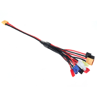 8 In 1 XT60 Plug naar XT60/T/JST/EC3/TRX/TAMIYA/FUTABA/MINI TAMIYA Plug Oplader Adapterkabel voor IMAX B6 ISDT Oplader