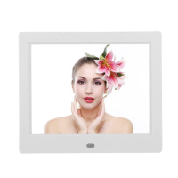 8 Inch LED Digitale Fotolijst Elektronisch Album 1024x768P Fotolijst met Afstandsbediening Muziek Video Wekker spelen
