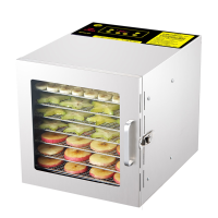 8 Lagen Rvs Fruit & Voedsel Dehydrator Groente Vlees Hetelucht Droger Voor Huishoudelijke/Commerciële/DIY Voedsel 600W 2