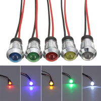 8 Mm LED indicator Waarschuwingslicht Metalen Pilotenpaneel Dashboard Auto Boot Motorcycle
