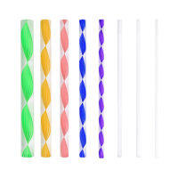8 Stks Colorful acryl staaf twisted bar punt borstel effen ronde stok punt aardewerk hulpgereedschap mandala puntjes ger