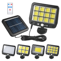 80/114/117/120 LED Solar Licht Buiten Bewegingssensor Oplaadbare Zonne Wandlamp Waterdichte Nood LED Lamp Voor Straat Tu