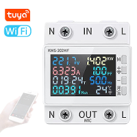 8In1 Power Meter Kleurenscherm 2P Multi functie AC Energie Meter 170 270V/63A Spanning en Stroom Meter Standaard Rail Mo