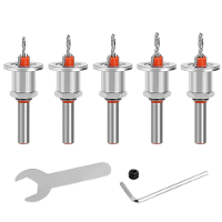 8Mm Ronde Schacht Boorset Verstelbare Verzinkboor 2,8 4mm Kegelboor Boor met Begrenzing Stop Legering Hoofd Kegel Gat Bo