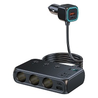9 In 1 171W Slimme Auto Snellader Uitbreidingspoort PD30W+PD30W+QC18W Auto Snelladen 3 Stopcontact Dubbele USB poorten S