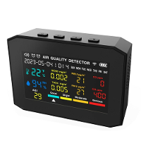 9 In 1 Draagbare Luchtkwaliteitsmeter PM2.5 PM10 CO CO2 TVOC HCHO AQI Temperatuur  en Vochtheidstester