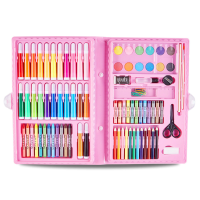 90 Stks Schilderen Art Set Kids Schilderen Tool Tekening Graffiti Speelgoed Aquarel Pennen Oliepastel Kinderen Geschenke