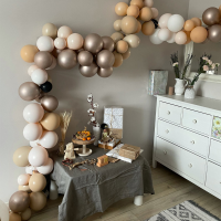 97/167PCS Ballon Garaland Arch Kit Bruiloft Abrikoos Folie Ballon Crème Perzik Verjaardag Anniversary Party Decor Suppli