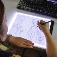 A4 USB Dimbare Led Tekening Kopie Pad Tablet Diamant Schilderen Board Art Kopie Pad Schrijven Schetsen Tracing LED Licht