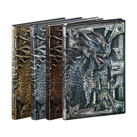 A5 Reliëf Draak Metalen Driedimensionale Dagboek Notebook Record Boek Reizen Dagboek Hand Boek Verjaardagscadeau Kantoor