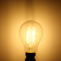 A60 B22 4W Wit Warm Wit COB LED Filament Retro Edison Lampen AC 220V