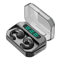 A99 TWS Draadloze koptelefoon Bluetooth Oortelefoon Oorclip Design LED Stroomweergave Noodstroombank Touch Control Sport