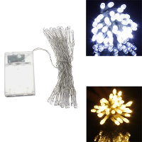 AA Batterij Mini 30 LED's Koele / Warme Witte Kerstmis String Fairy Lights