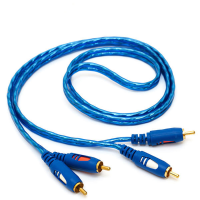 AC02 AV kabel Twee paar naar twee RCA audiokabel Audiolijn Lotus kabel