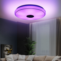 AC110 240V / 185 240V 32W Smart Bluetooth Muziek LED plafondlamp RGBWWCW Moderne ronde slaapkamer Binnenlamp