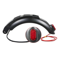Achterste spatbord voor elektrische scooter met achterlicht voor 8 Inch Kugoo Skateboard Modderbeschermer Achterlicht On