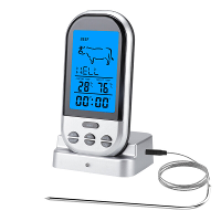 AGSIVO TS BN52 Digitale Vleesvoedsel Thermometer Direct Lezen Voedsel Thermometer Timer Alarm voor Koken / Grillen / BBQ