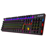 Ajazz 104 Toetsen Mechanisch Gaming Toetsenbord 2.4G Dual Mode Waterdicht Ergonomie Gemengde Kleur Backlight Toetsenbord