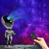 Alien Star Projector Lamp Alien Nebula Light Voice Interactive Galaxy Starry Night Light Huisdecoratie Kerst Kids Verjaa