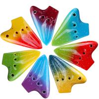 Alto AC Tone Ocarina Fluit van gerookt aardewerk met drie pijpen voor muziekliefhebbers