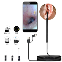 AN101 Oorspiegel 3 in 1 Oorreinigingsgereedschap HD Visuele Oorschep Multifunctionele Oorprik 5.5Mm Camera 2M Android PC