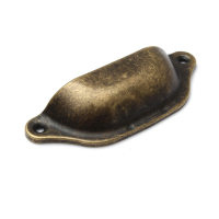 Antieke Hardware Kast Kast Bin Cup Knoppen Lade Deur Half Shell Handgrepen