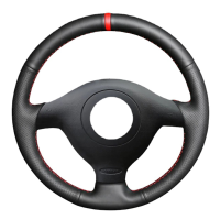Artificial Leather Car Steering Wheel Cover voor VW Golf 4 Passat B5 1996 2003 Seat Leon 1999 2004 voor Polo 1999 2002
