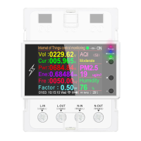AT4PW 100A Tuya WIFI Din Rail Smart Switch Afstandsbediening AC 220V 110V Digitale Energie Volt Ampère KWH Frequentie Fa