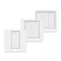ATHOM Homekit 1/2/3 Gang EU WiFi Smart Switch Druk op toets Siri Spraakbesturing Neutraal nodig