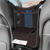 Auto Centrale Controle Opbergzak Universele Omkeerbare Tissue Box Mesh Zak Multi functionele Stoelrug Opbergzak