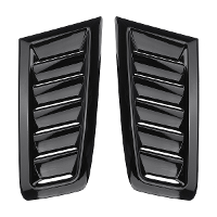 Auto RS Style Motorkaprooster Universeel Glanzend Zwart voor Ford Focus MK2