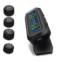 Auto TPMS Bandenspanningsmonitor Zonnestelsel Extern Display Extern Bandenspanningsbewakingssysteem