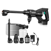 AUTSOM 6 in 1 draadloze auto hogedruk autowasmachine wasreiniger machine waterpistool