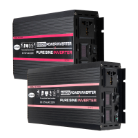 AUTSOME 12V naar 220V converter Pure Sine Wave Power Inverter Car Solar met afstandsbediening Dubbele LED Display