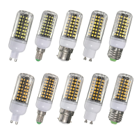 B22 E14 E27 G9 GU10 9W 112 SMD 2835 LED deksel maiswit Warm wit Lamp niet dimbaar AC220V