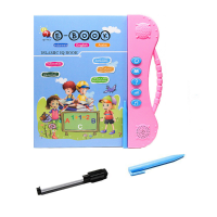 Baby Leren Leesmachine Taal Leren Stemboek Indonesisch / Engels / Arabisch Stemleesboek Kinderen Speelgoed