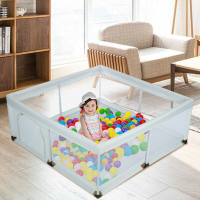 Babybox, boxen voor babys, extra grote box voor peuters, kinderveiligheidsspeeltuin met poort, stevige veiligheidsh