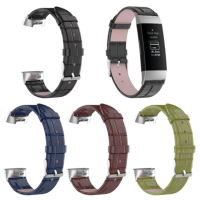 Bakeey Vervangende lederen horlogebandje voor Smart Watch Fitbit Charge 3